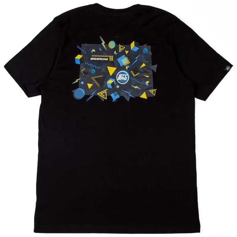 Stay Strong Block T-Shirt - Black 1
