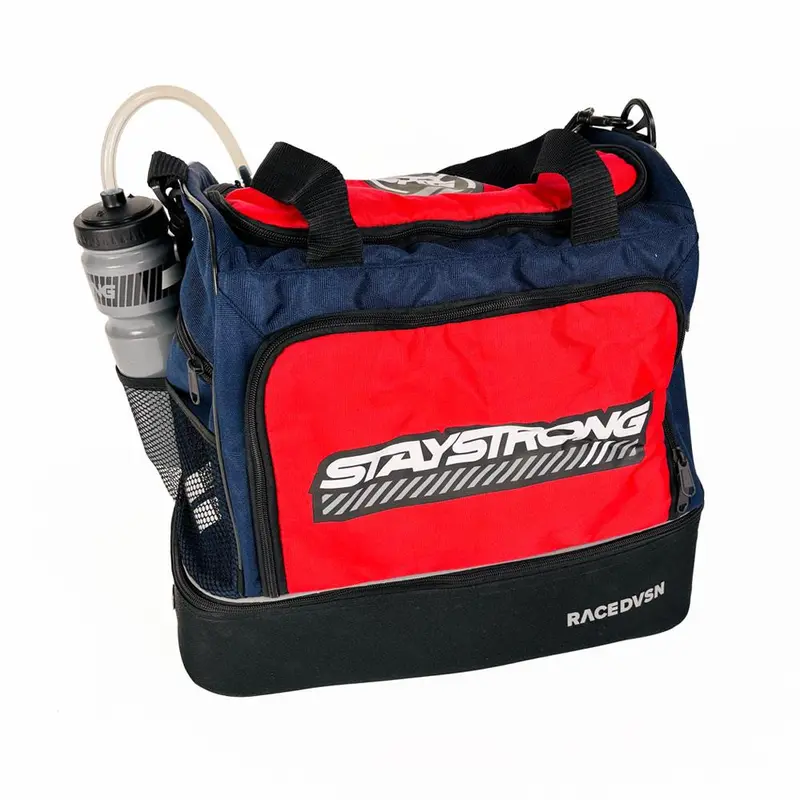 Stay Strong Chevron Kit/Helmet Bag - Navy And Red 1