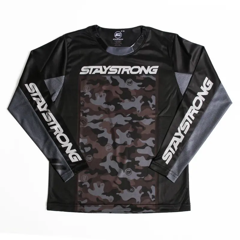 Stay Strong Custom Camo Youth Race Jersey - Camo 1