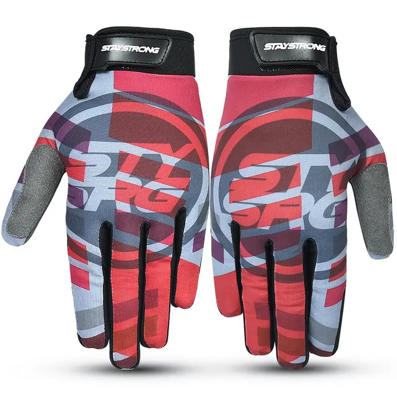 Stay Strong Icon Line Gloves - Wine 1