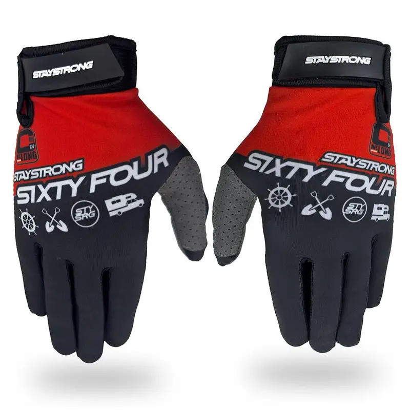 Stay Strong Nic Long Captain Gloves - Red/Black 1