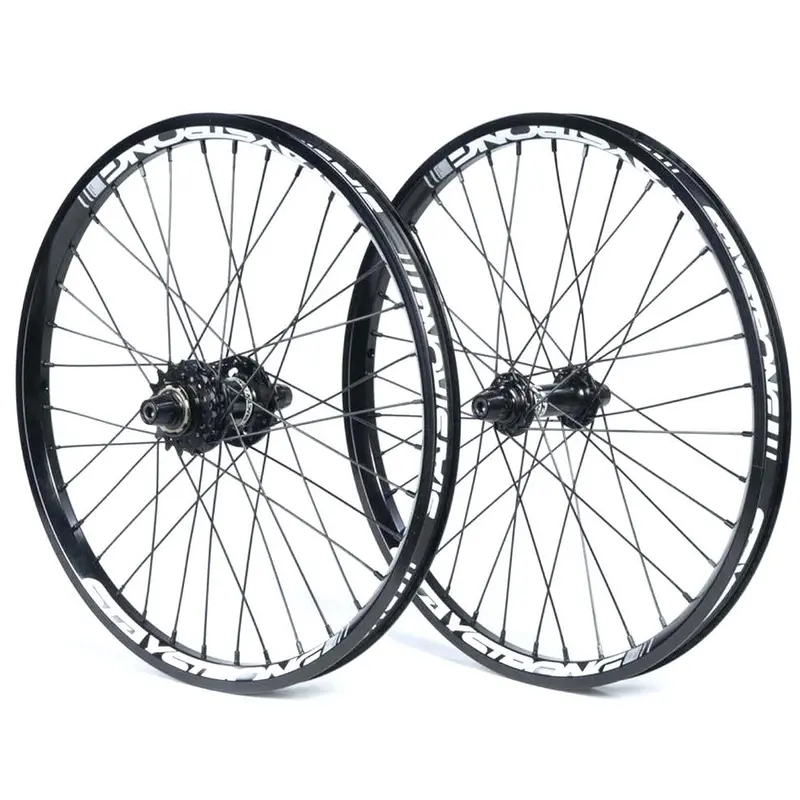 Stay Strong Reactiv 2 20" Disc Race Wheelset - Black/ 1.75" 1