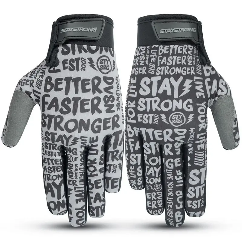 Stay Strong Sketch Gloves - Black/Grey 1