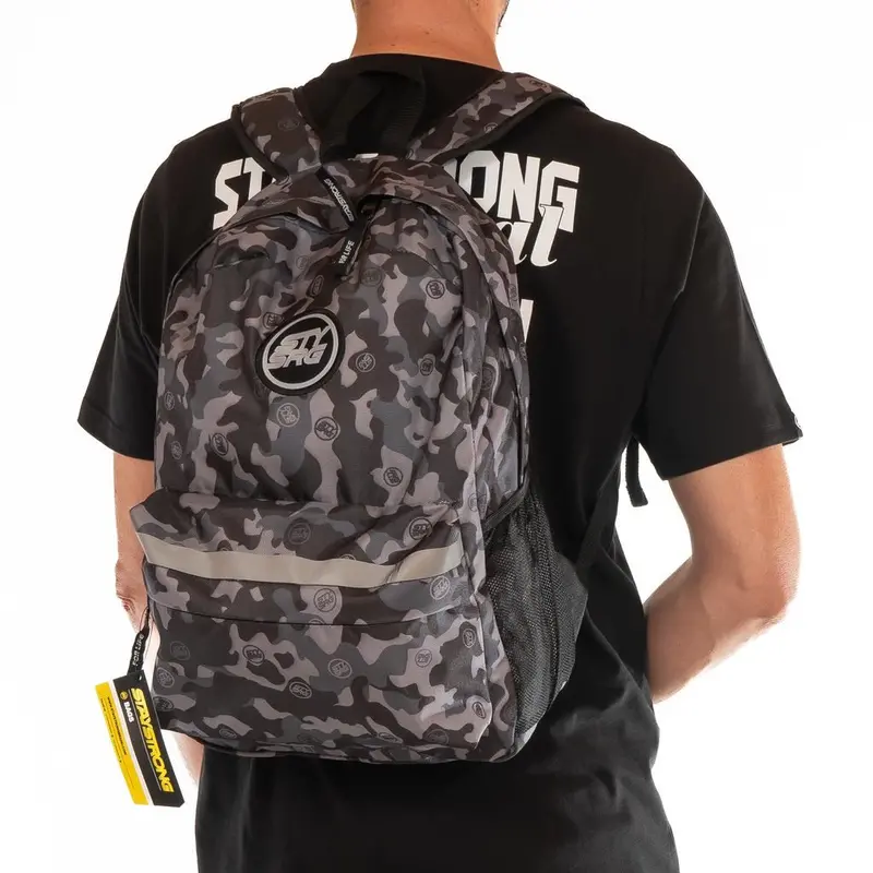 Stay Strong V3 Icon Backpack - Black/Grey Camo 1