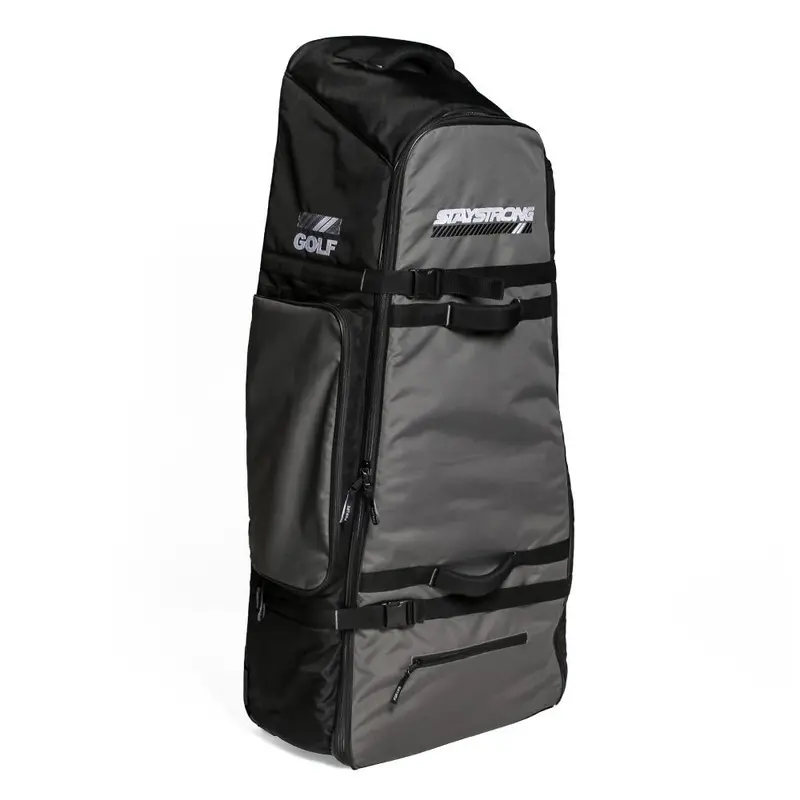 Stay Strong V3 Pro Series Golf/Bike Bag - Black And Grey 1
