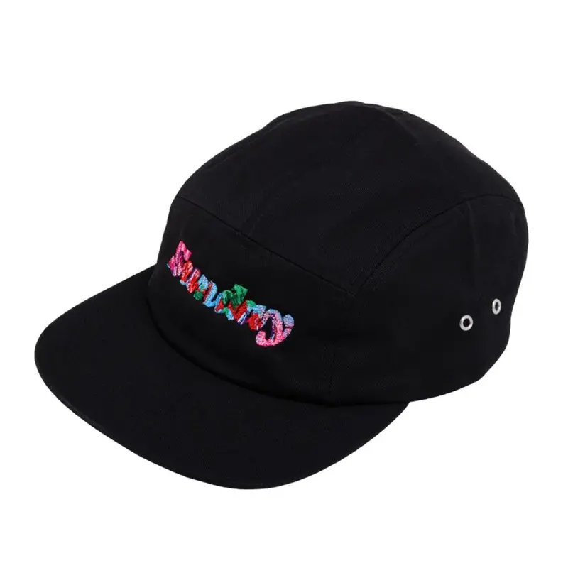 Sunday Classy Scribble 5 Panel Camper Hat - Black/Multicolour 1