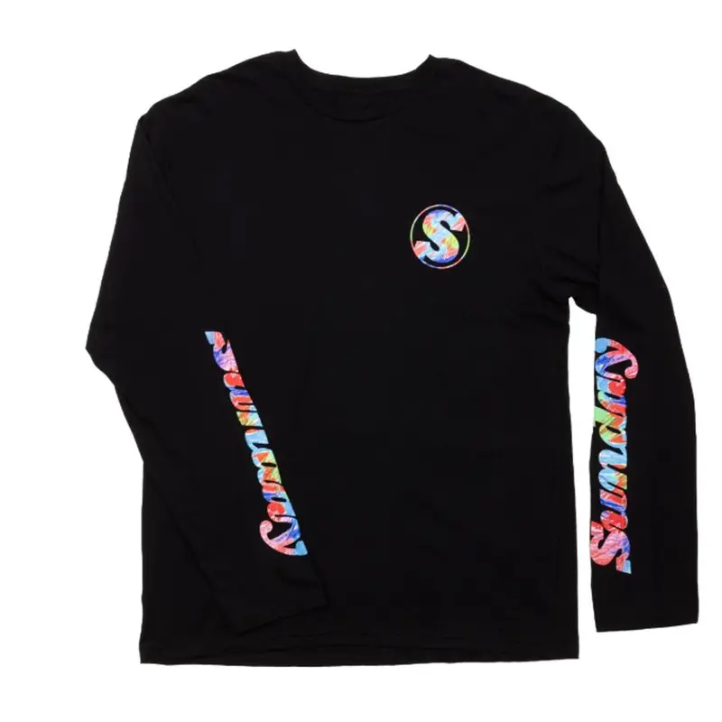Sunday Classy Scribble Long Sleeve T-Shirt - Black 1