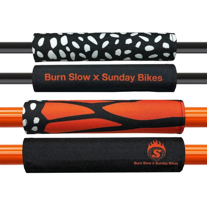 Sunday X Burn Slow Handlebar + Top Tube Pad Set (Reversible) - Monarch/Branded 1
