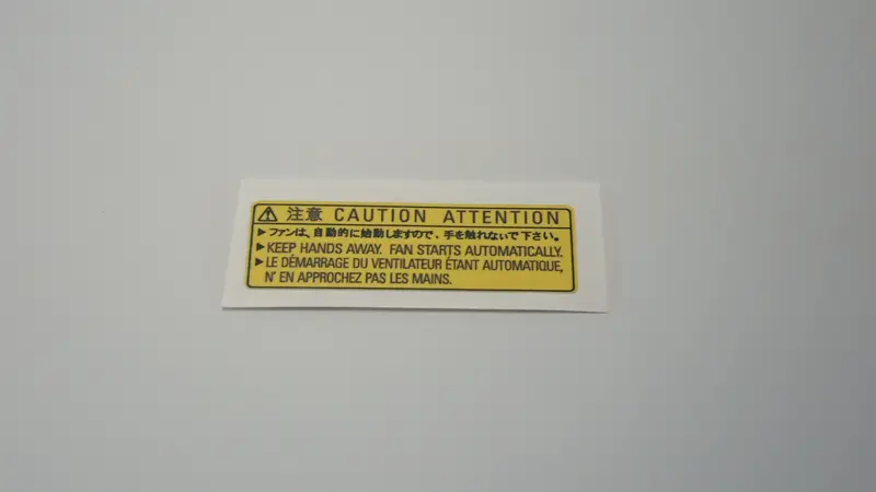 Svx Radiator Fan Caution Stickers 1