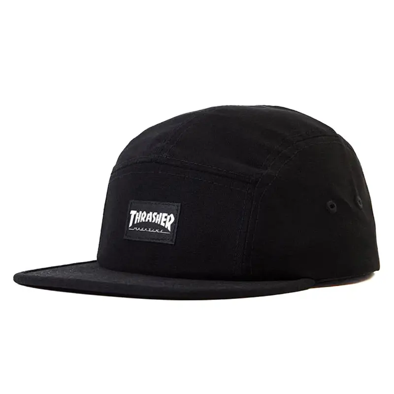 Thrasher 5 Panel Cap - Black 1