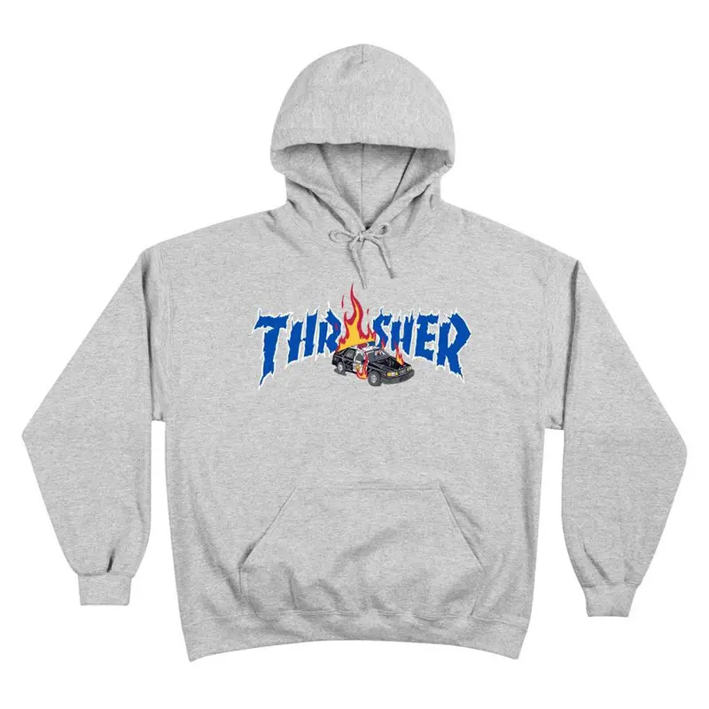 Thrasher Cop Car Hoodie - Grey 1