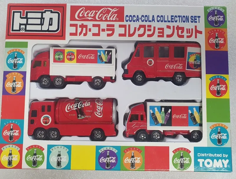 Tomica Coke 4 Vehicle Set. 1