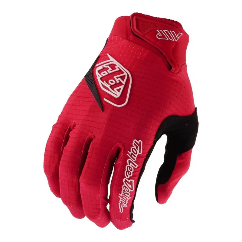 Troy Lee Air Bmx Race Gloves - Mono Scarlet Glo 1