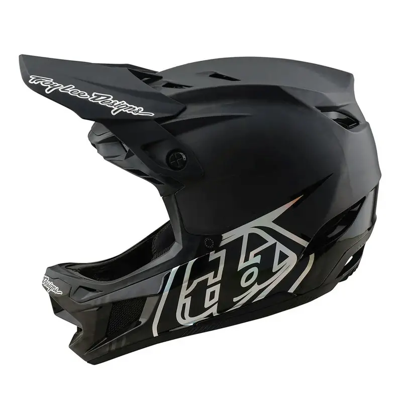Troy Lee D4 Carbon Mips Race Helmet - Stealth Black 1