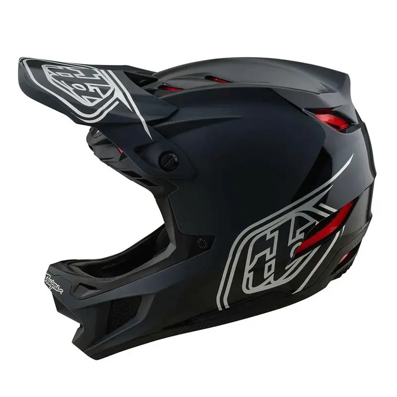 Troy Lee D4 Polyacrylate Mips Race Helmet - Shadow Black 1