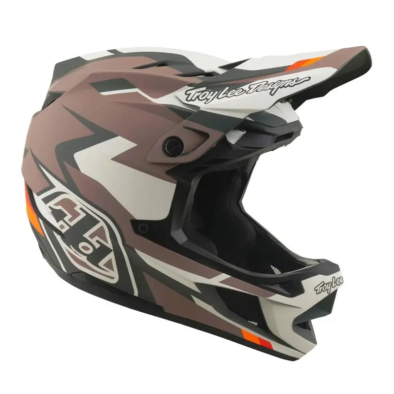 Troy Lee D4 Polyacrylite Mips Race Helmet - Roamer Clay 1