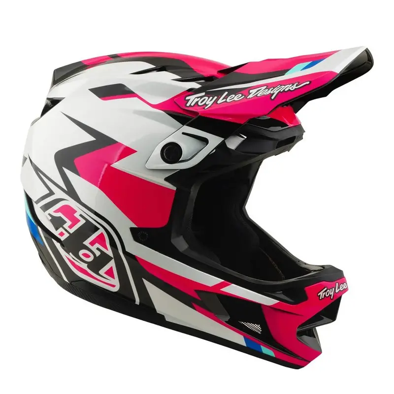 Troy Lee D4 Polyacrylite Mips Race Helmet - Roamer Magenta 1