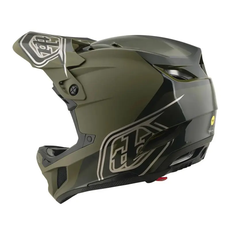 Troy Lee D4 Polyacrylite Mips Race Helmet - Shadow Beetle 2