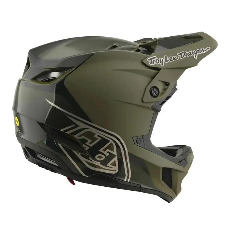 Troy Lee D4 Polyacrylite Mips Race Helmet - Shadow Beetle 3