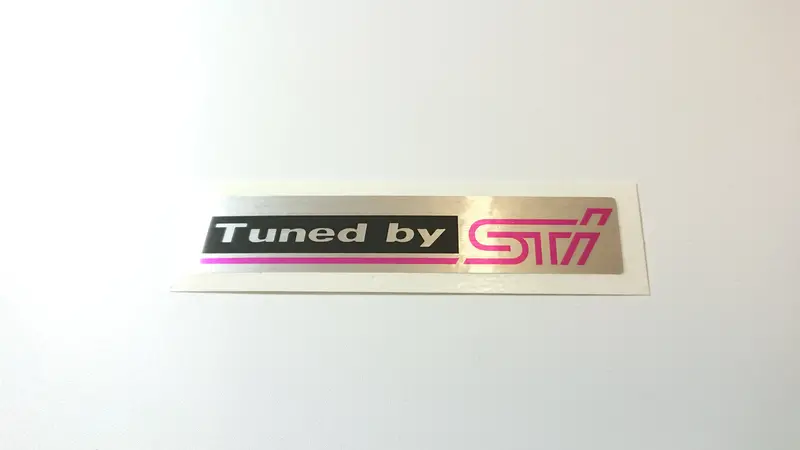 Tuned By Sti Intercooler Sticker 1