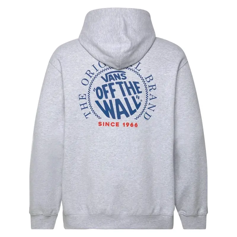 Vans Circle Loose Fit Fleece Pullover Hoodie - Light Grey Heather 1