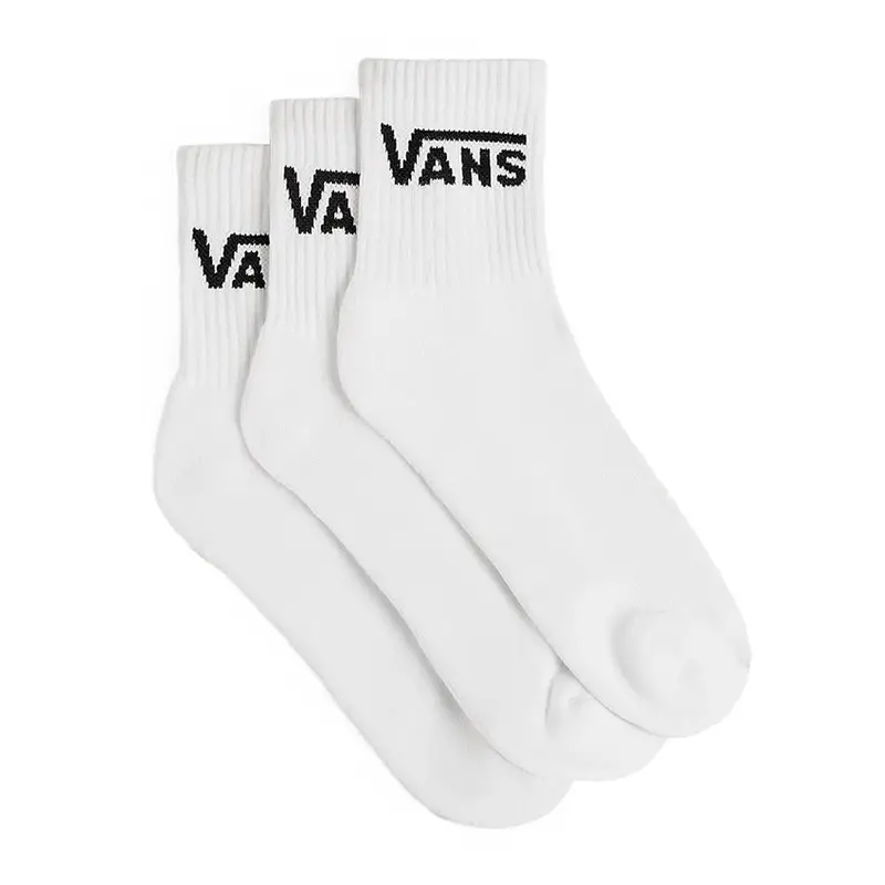 Vans Classic Half Crew Socks 3-Pack - White 1
