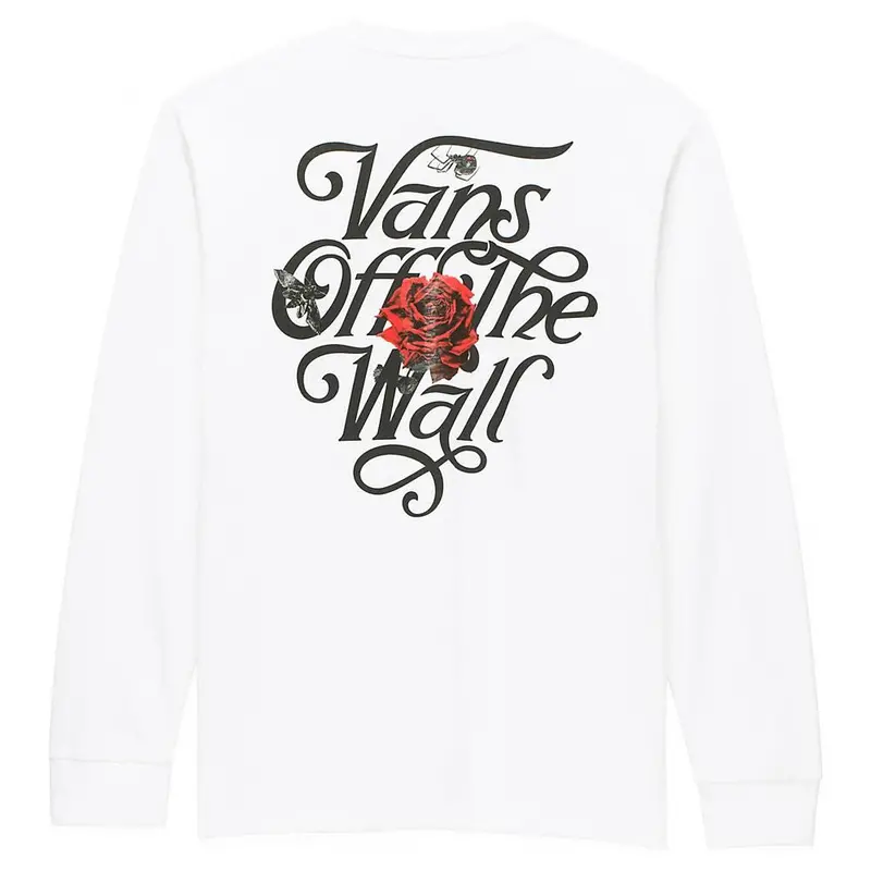 Vans Composite Rose Long Sleeve T-Shirt - White 1