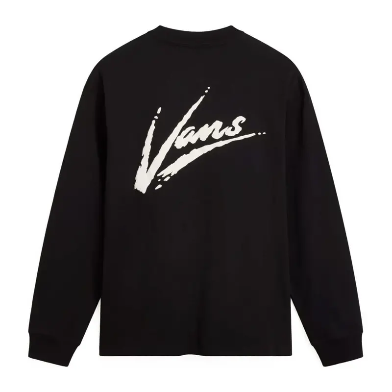 Vans Dettori Loose Fit Long Sleeve T-Shirt - Black/Marshmallow 1