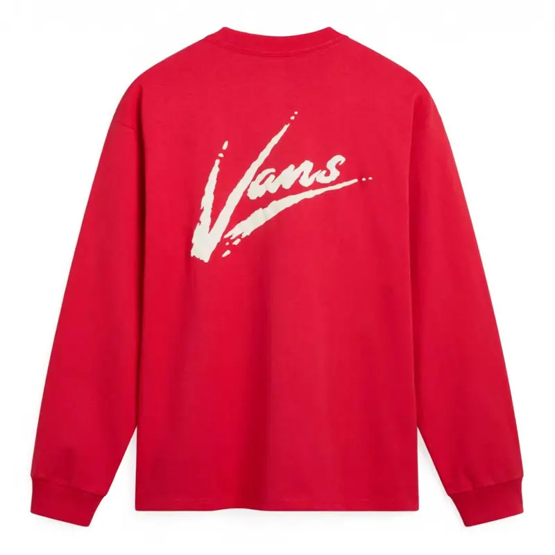 Vans Dettori Loose Fit Long Sleeve T-Shirt - Racing Red 1