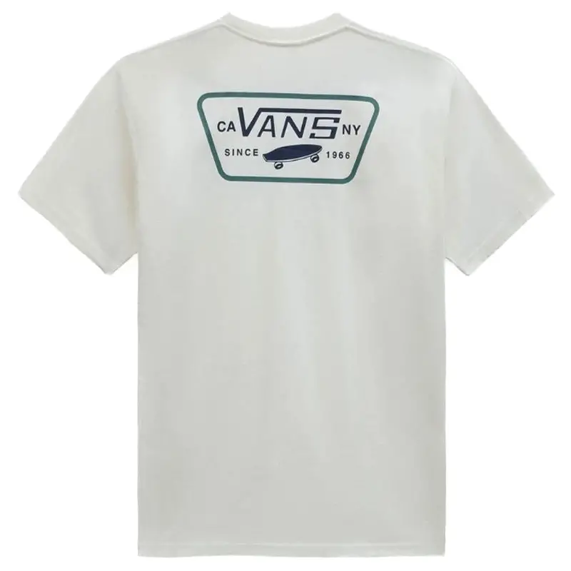 Vans Full Patch Back T-Shirt - Marshmallow/North Atlantic 1