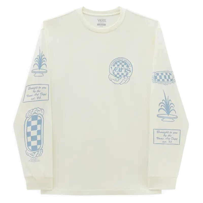 Vans Hand Circle Long Sleeve T-Shirt - Marshmallow 1