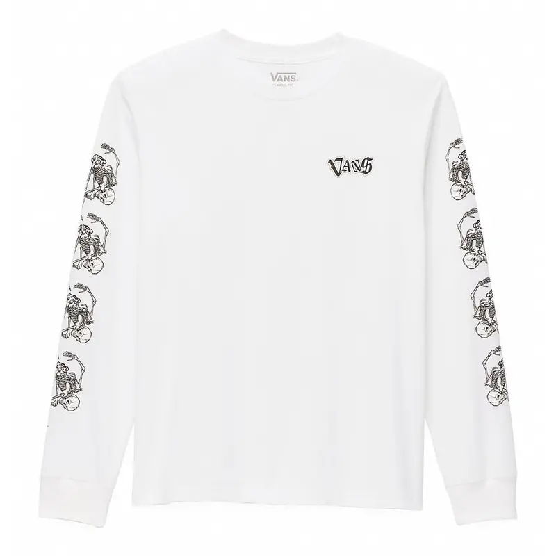 Vans Kids Bad 2 Da Bone Long Sleeve T-Shirt - White 1