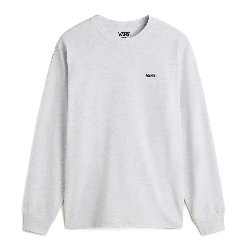 Vans Left Chest Ii Loose Long Sleeve T-Shirt - Light Grey Heather 1