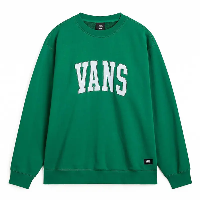 Vans Original Standards Varsity Loose Crewneck Sweatshirt - Verdant Green 1
