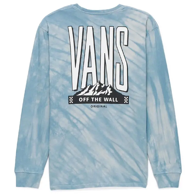 Vans Peaked Tie Dye Long Sleeve T-Shirt - Blue Mirage 1