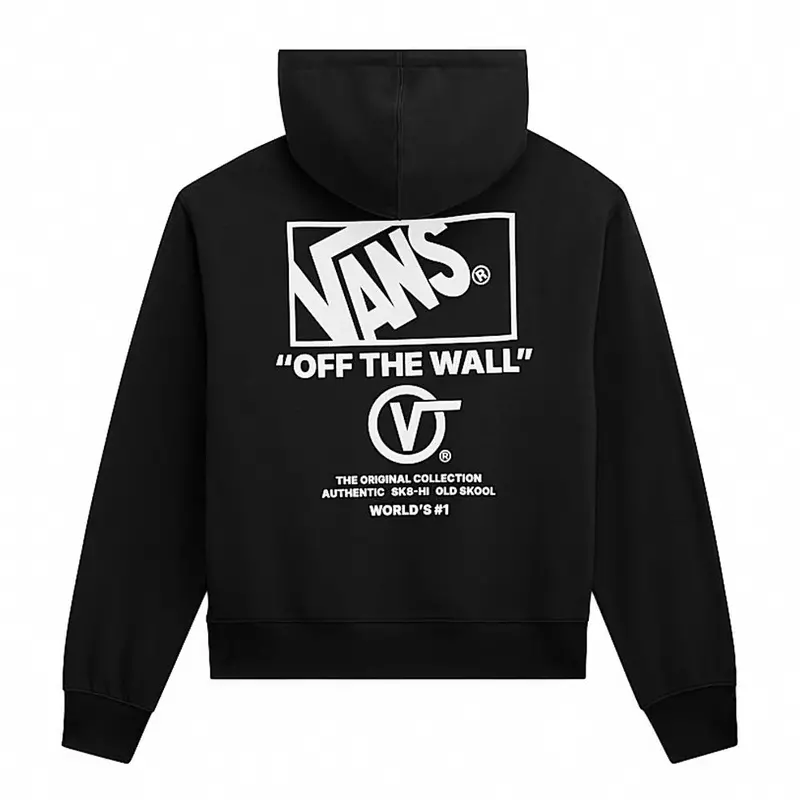 Vans Stacked Hi Pullover Hoodie - Black/White 1