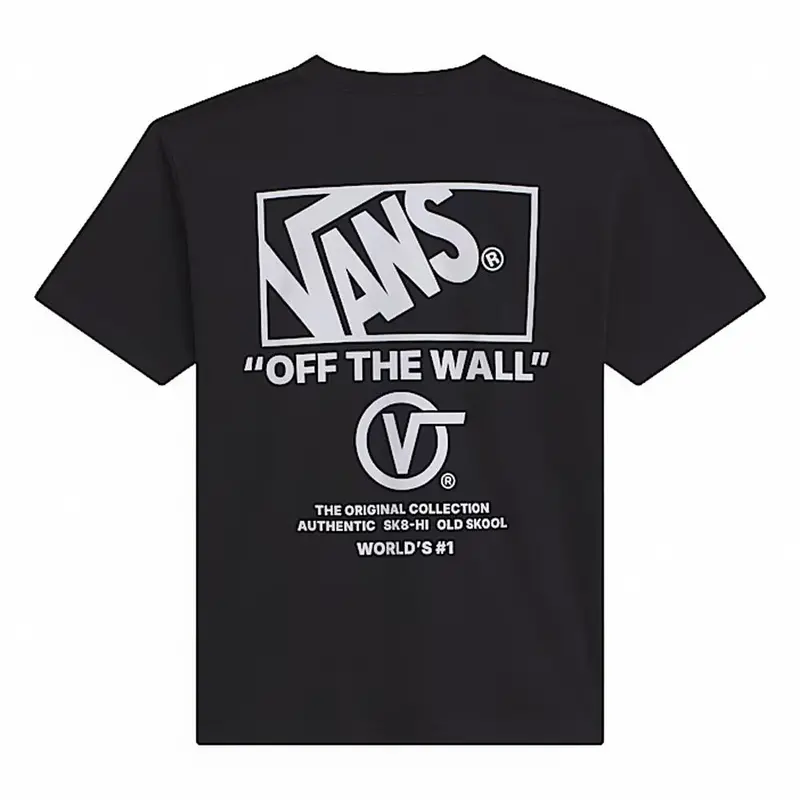 Vans Stacked Hi T-Shirt - Black/White 1