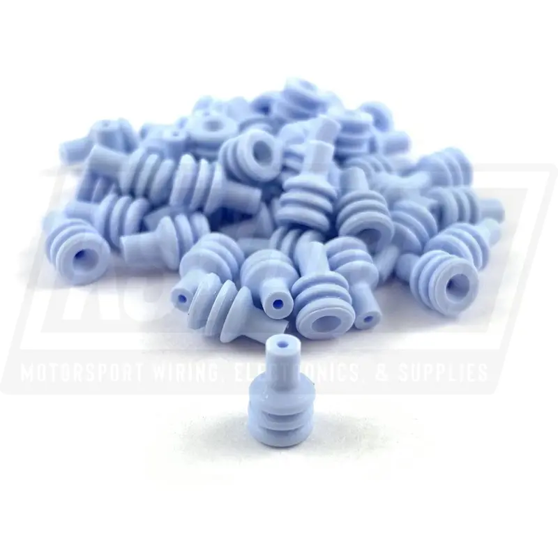 Wire Seal, Amp Te 184139-1 Sealed Sensor Connector (Ssc) Series, 1.2-1.7Mm (Blue) 1