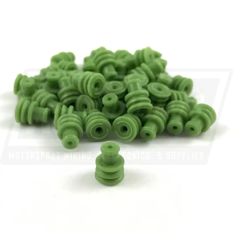 Wire Seal, Amp Te 281934-4 Superseal 1.5 Series (Green) 1
