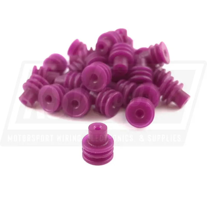 Wire Seal, Aptiv Delphi 15324985 Weather-Pack, Metri-Pack 280 Series, 1.60-2.15Mm (Purple) 1