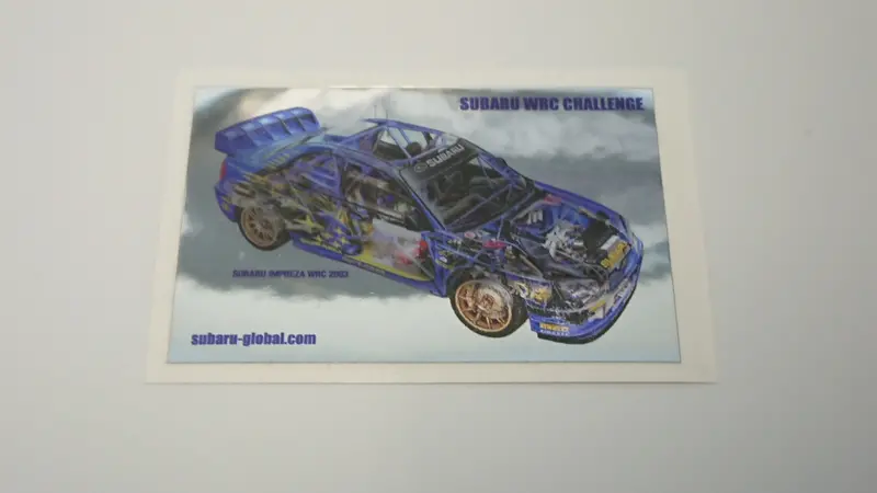 Wrx Gd Sti Wrc Rally Car Mylar/Mirror Sticker 1