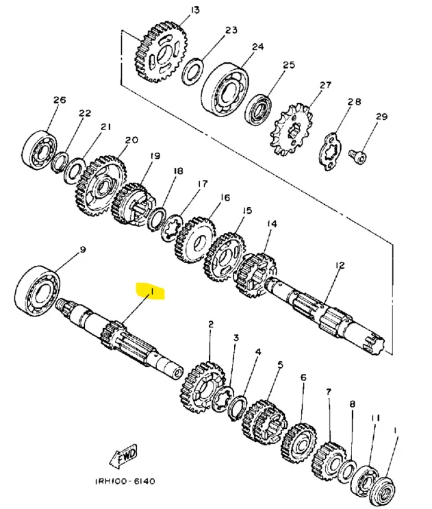 Yamaha Axle Main 1