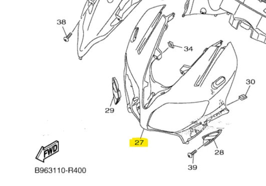 Yamaha Front Upper Body 1