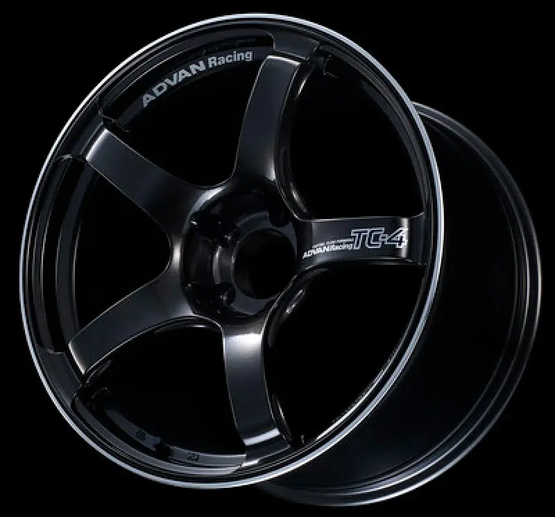 Advan Tc4 16X7.0 +44 5-114.3 Black Gunmetallic & Ring Wheel 1
