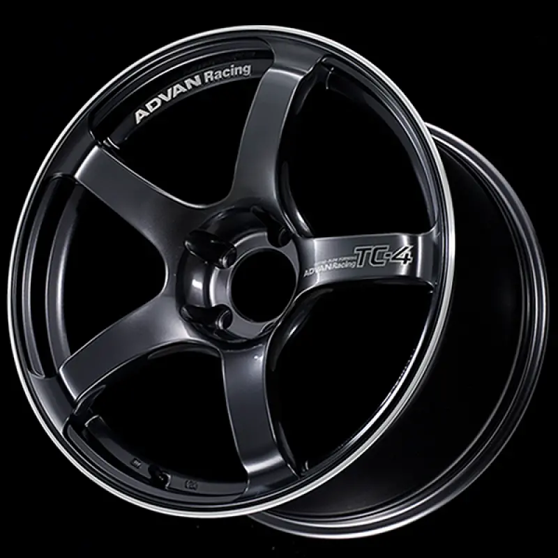 Advan Tc4 Forged Alloy Wheel – 18X8", +45 Offset, 5X114.3 Bolt Pattern, Gunmetal With Machined Face 1