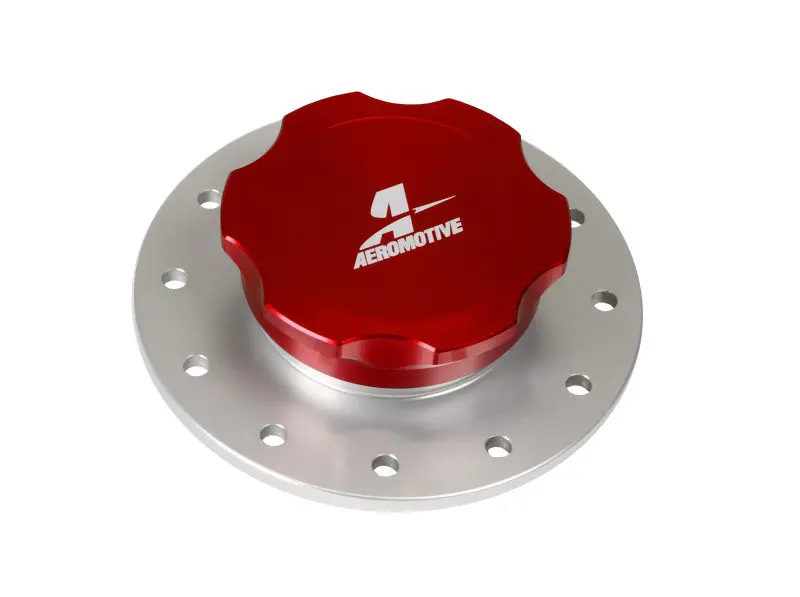 Aeromotive 3-Inch Flanged Fill Cap With 12-Bolt Threaded Closure 1