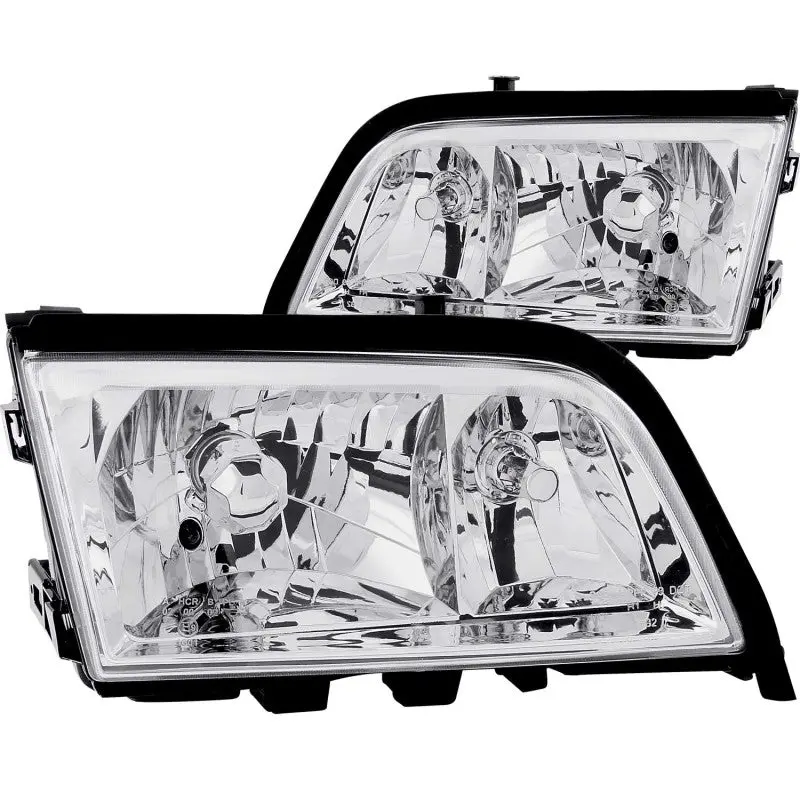 Anzo Chrome-Finished Crystal Headlights For 1994–2000 Mercedes-Benz C-Class (W202) 1
