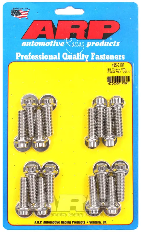Arp 12-Point Intake Manifold Bolt Kit For Big Block Chevrolet Engines 1