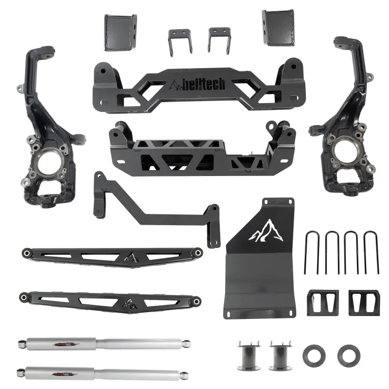 Belltech 6-Inch Trail Performance Lift Kit With Integrated Shocks For 2021+ Ford F-150 4Wd 1
