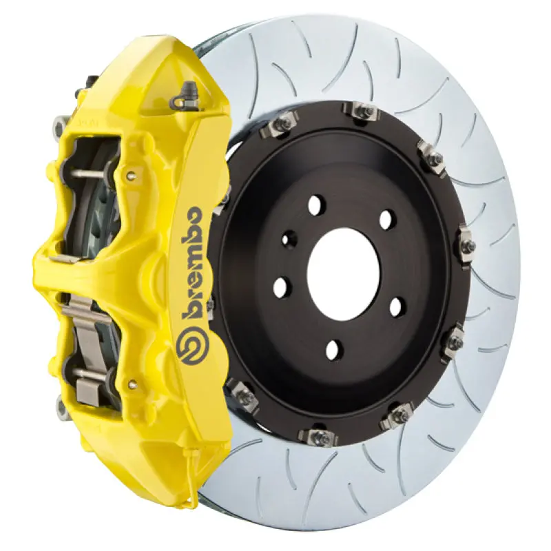 Brembo 08-17 A5/08-17 S5/09-16 A4/09-16 S4 Fr Gt Bbk 6Pist Cast 380X34 2Pc Rotor Slot Type3- Yellow 1